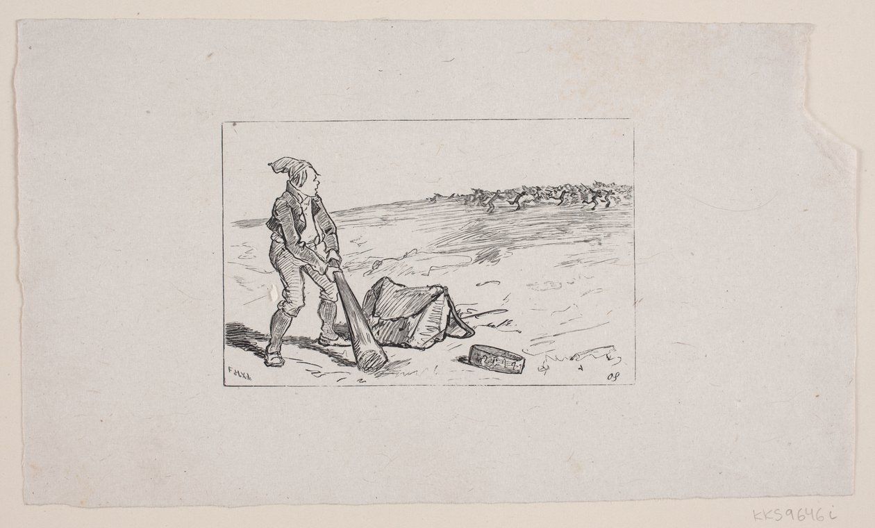 Ilustracja do przygody autorstwa F. Hendriksen