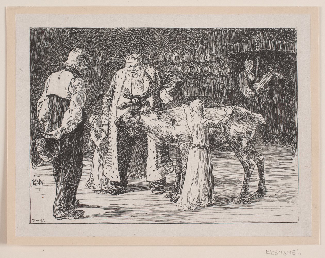Ilustracja do „Mężczyzn” autorstwa F. Hendriksen