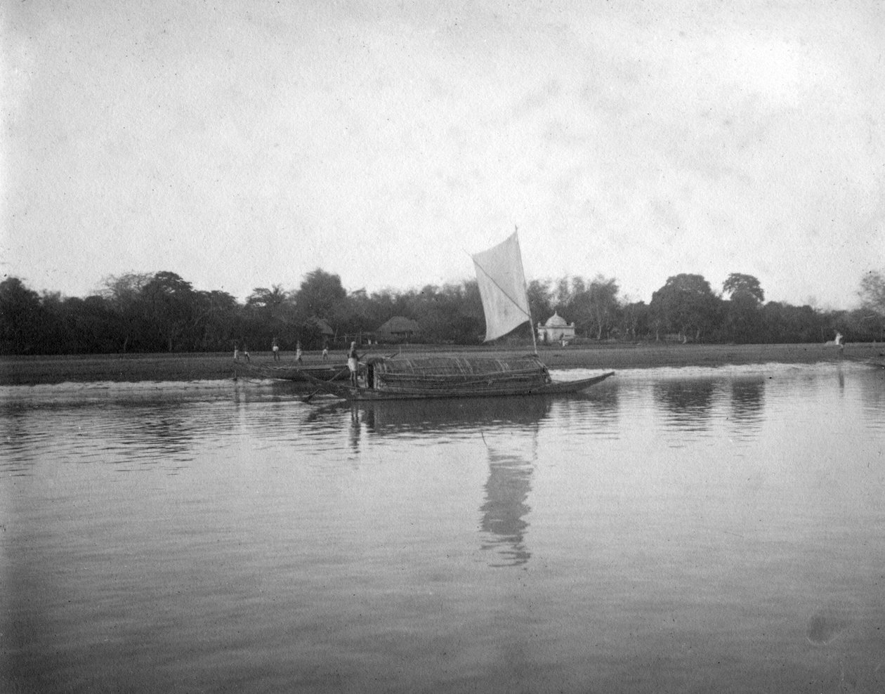 Rzeka Hooghly, Alipore, Indie, 1905-1906 autorstwa F. L. Peters