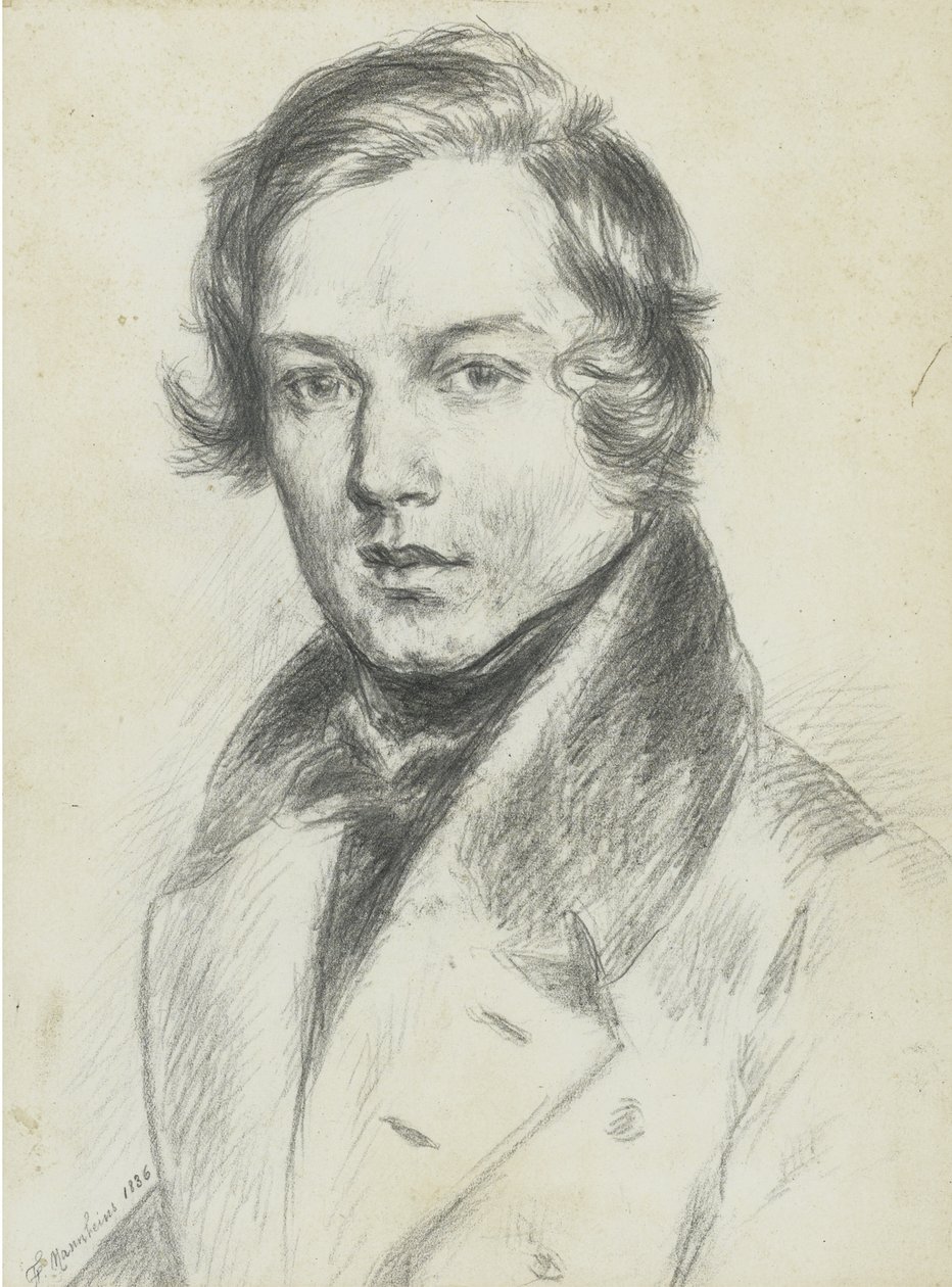 Robert Schumann 1810-1856, 1836 autorstwa F. Mannheim