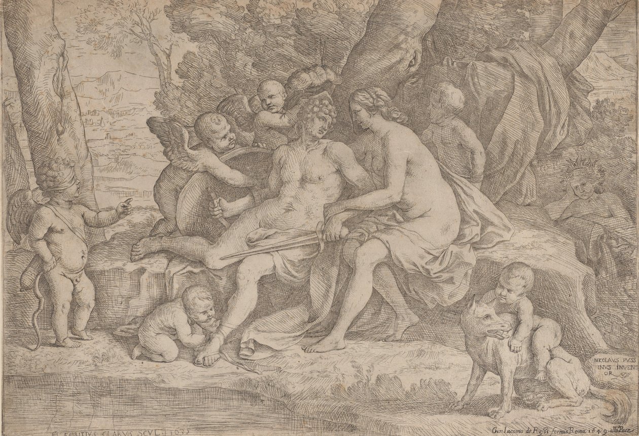 Mars i Wenus, 1635-49. autorstwa Fabrizio Chiari