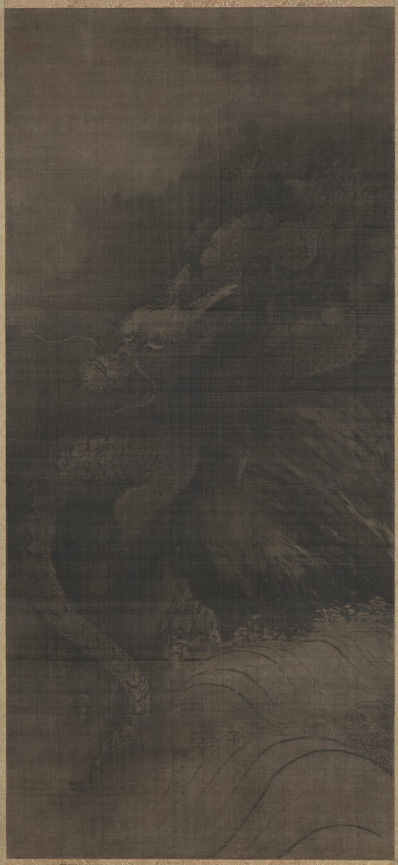 Smok i Tygrys, ok. 1250-1279. autorstwa Fachang Muqi