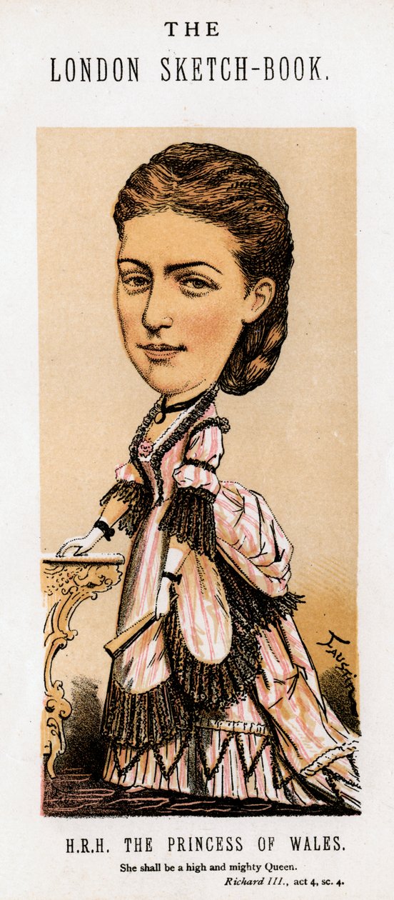 Aleksandra Danii, księżna Walii, 1874. autorstwa Faustin