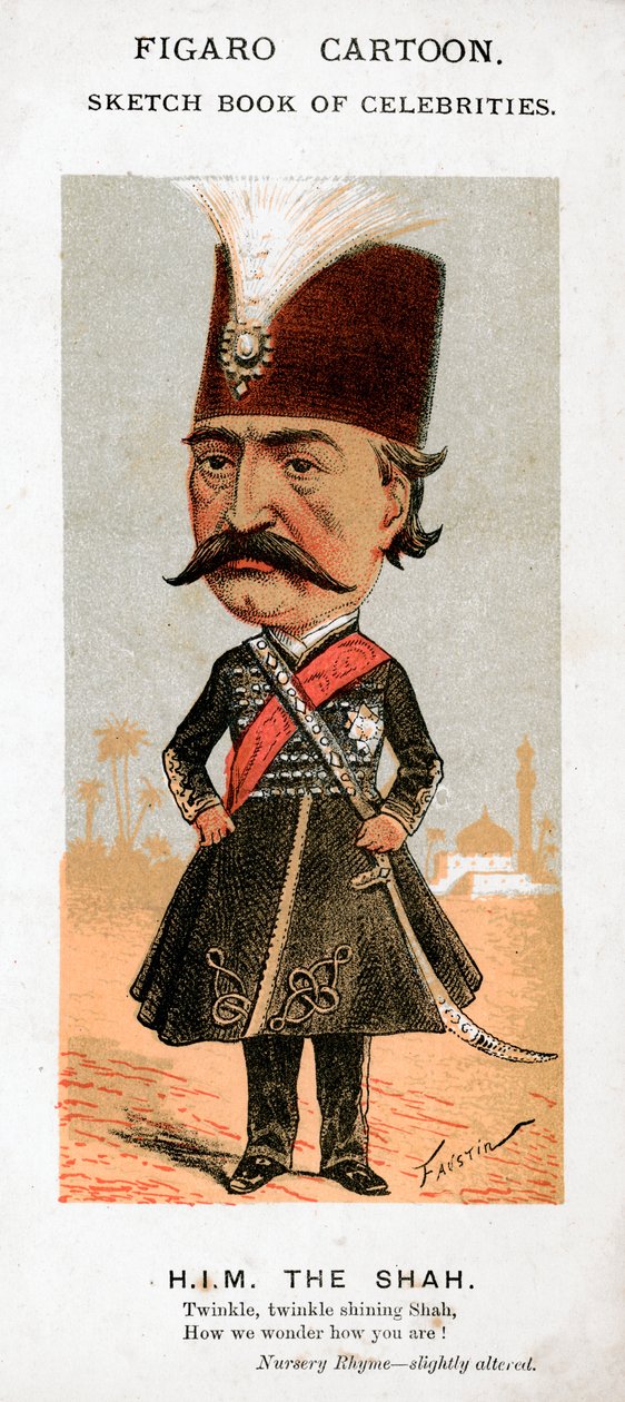 Szach Persji, XIX wiek. autorstwa Faustin