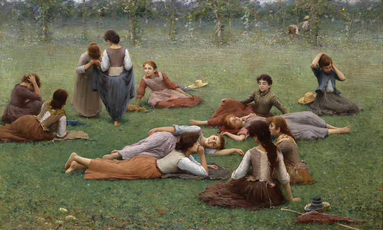Po grze autorstwa Fausto Zonaro
