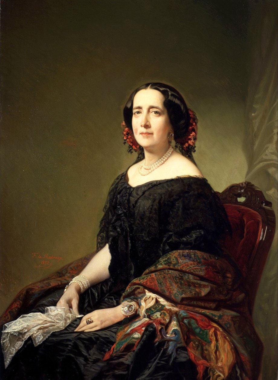 Gertrudis Goméz de Avellaneda autorstwa Federico de Madrazo y Kuntz