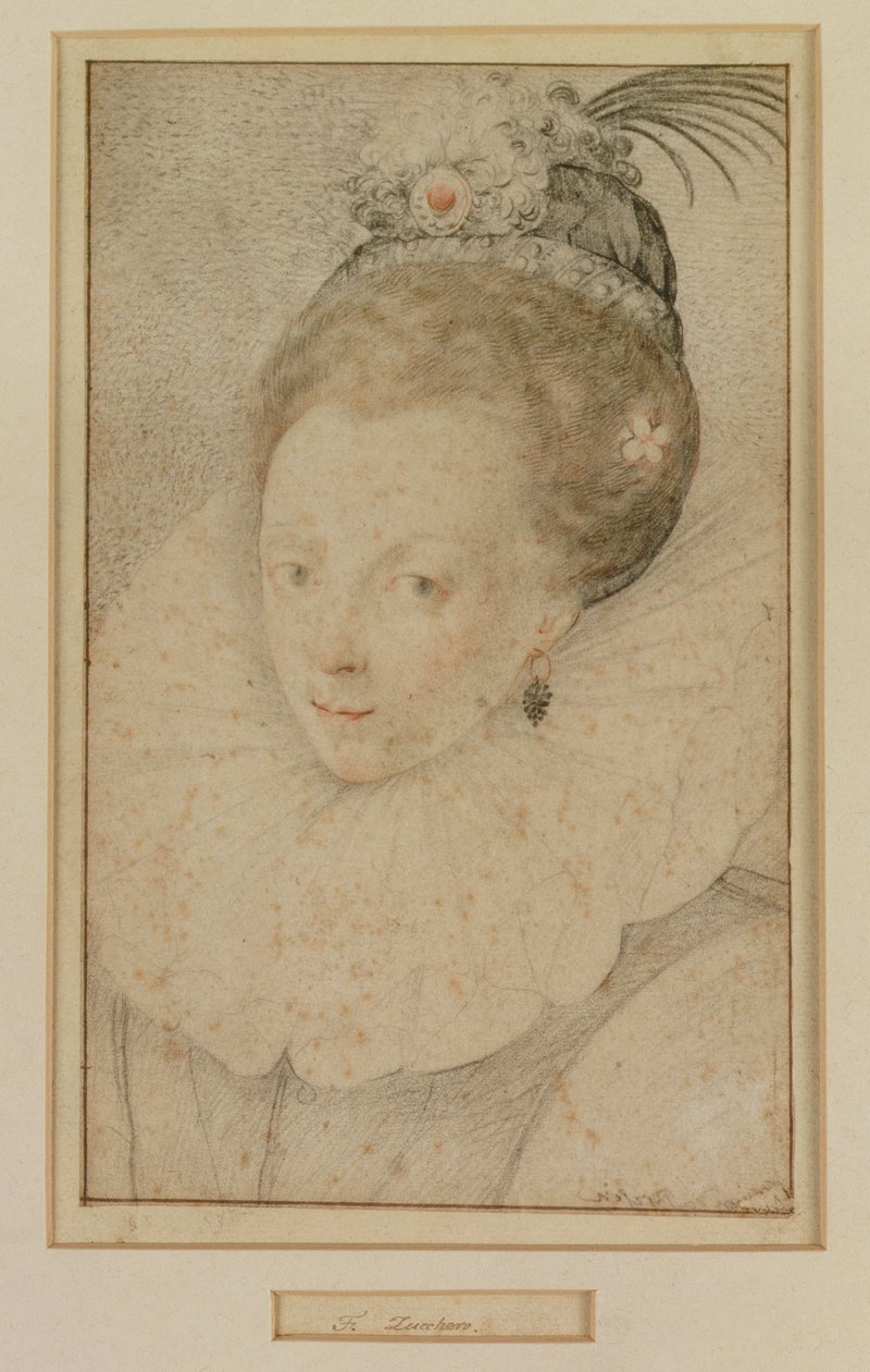 Portret królowej Elżbiety I (1533-1603) XVI wiek autorstwa Federico Zuccaro