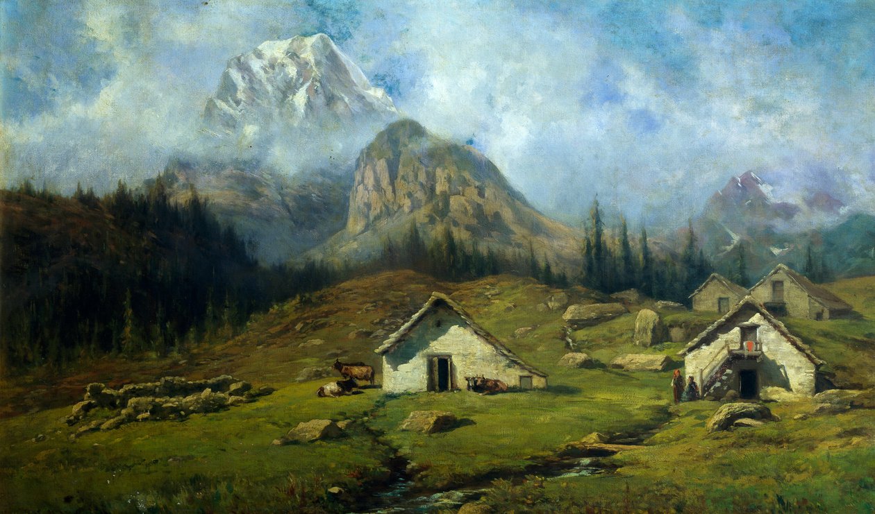 Kabiny na Alpe Veglia autorstwa Federico Ashton
