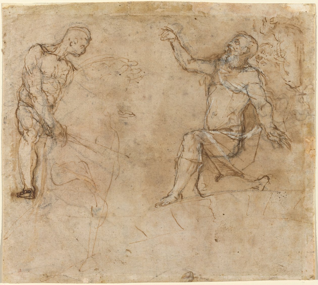 Badania figur autorstwa Federico Barocci