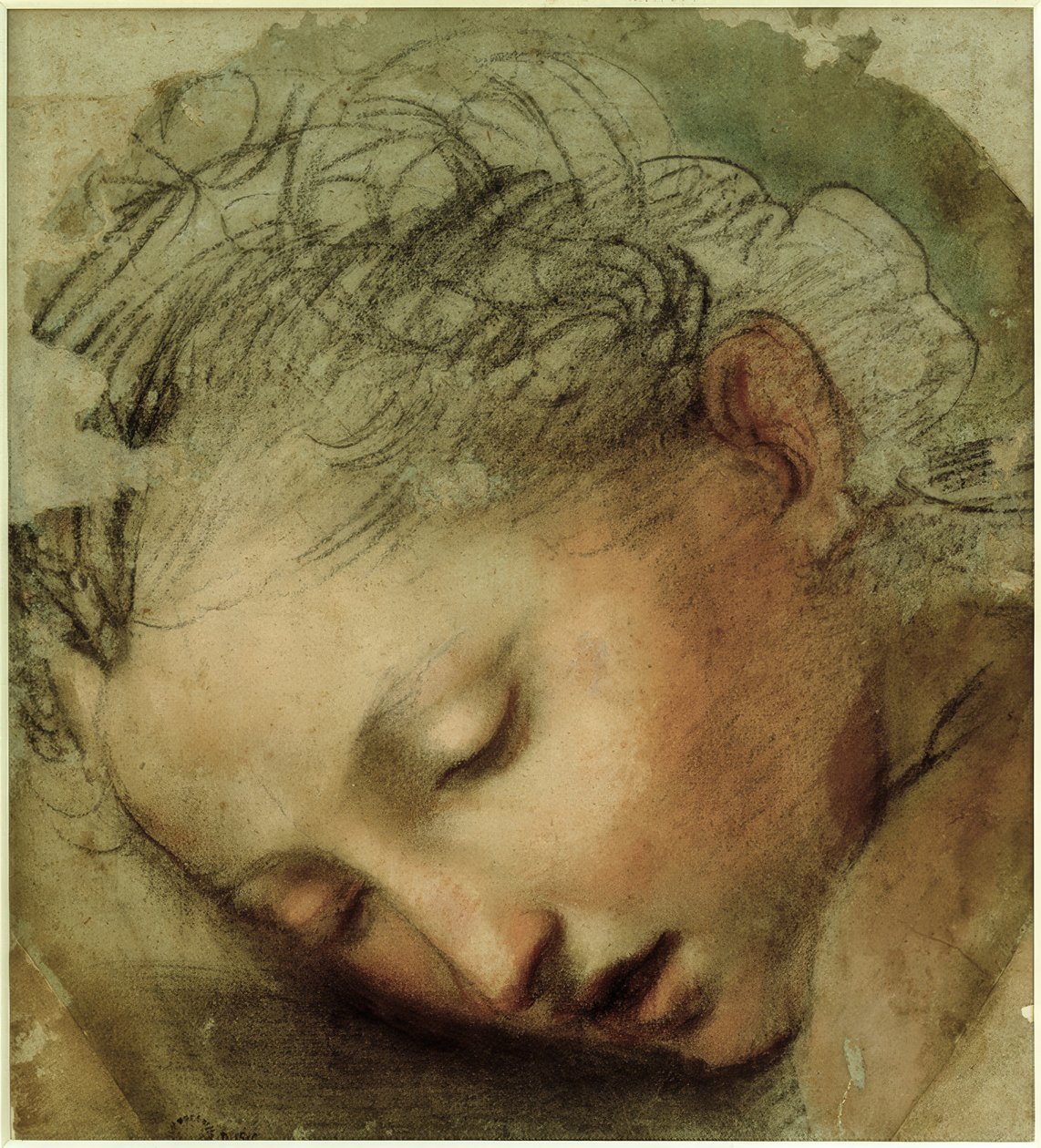 Głowa kobiety, 1568 autorstwa Federico Barocci
