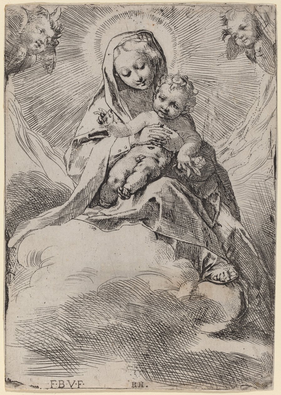 Madonna w chmurach autorstwa Federico Barocci