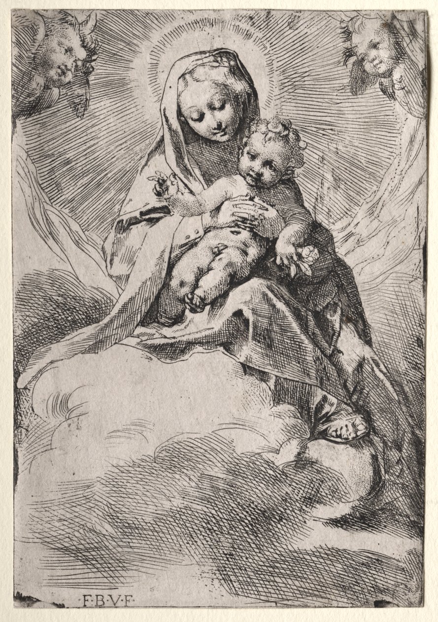 Madonna w chmurach autorstwa Federico Barocci