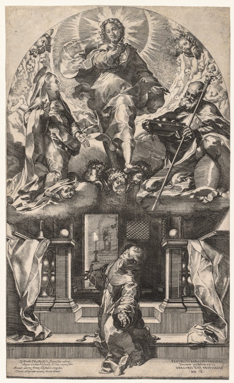 Wizja św. Franciszka, 1581. autorstwa Federico Barocci