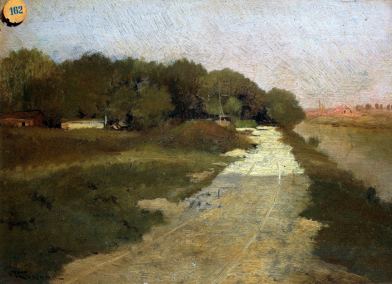 Nad Sekwaną — Federico Rossano (1835-1912). autorstwa Federico Rossano
