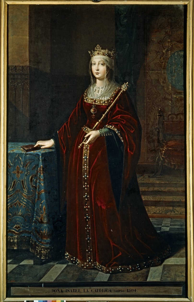 ISABEL I "La Catolica" (1451-1504). autorstwa Federico de Madrazo y Kuntz