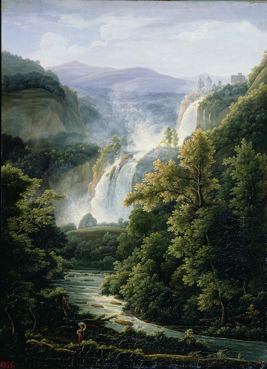 Wodospad Caduta delle Marmore na rzece Velino, 1819 autorstwa Fedor Mikhailovich Matveev