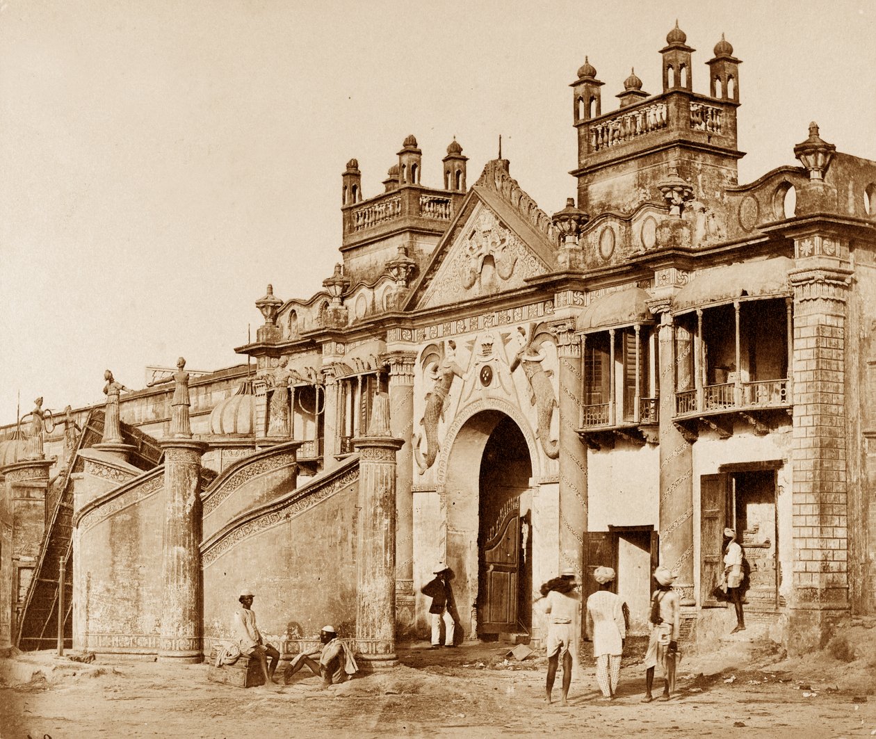 Brama prowadząca do Kaiserbagh, Lucknow autorstwa Felice Beato