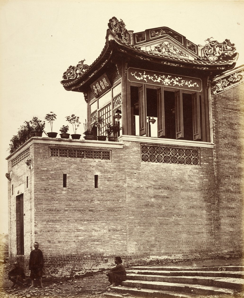[Chiński dom kupiecki, Kanton, Chiny]. autorstwa Felice Beato