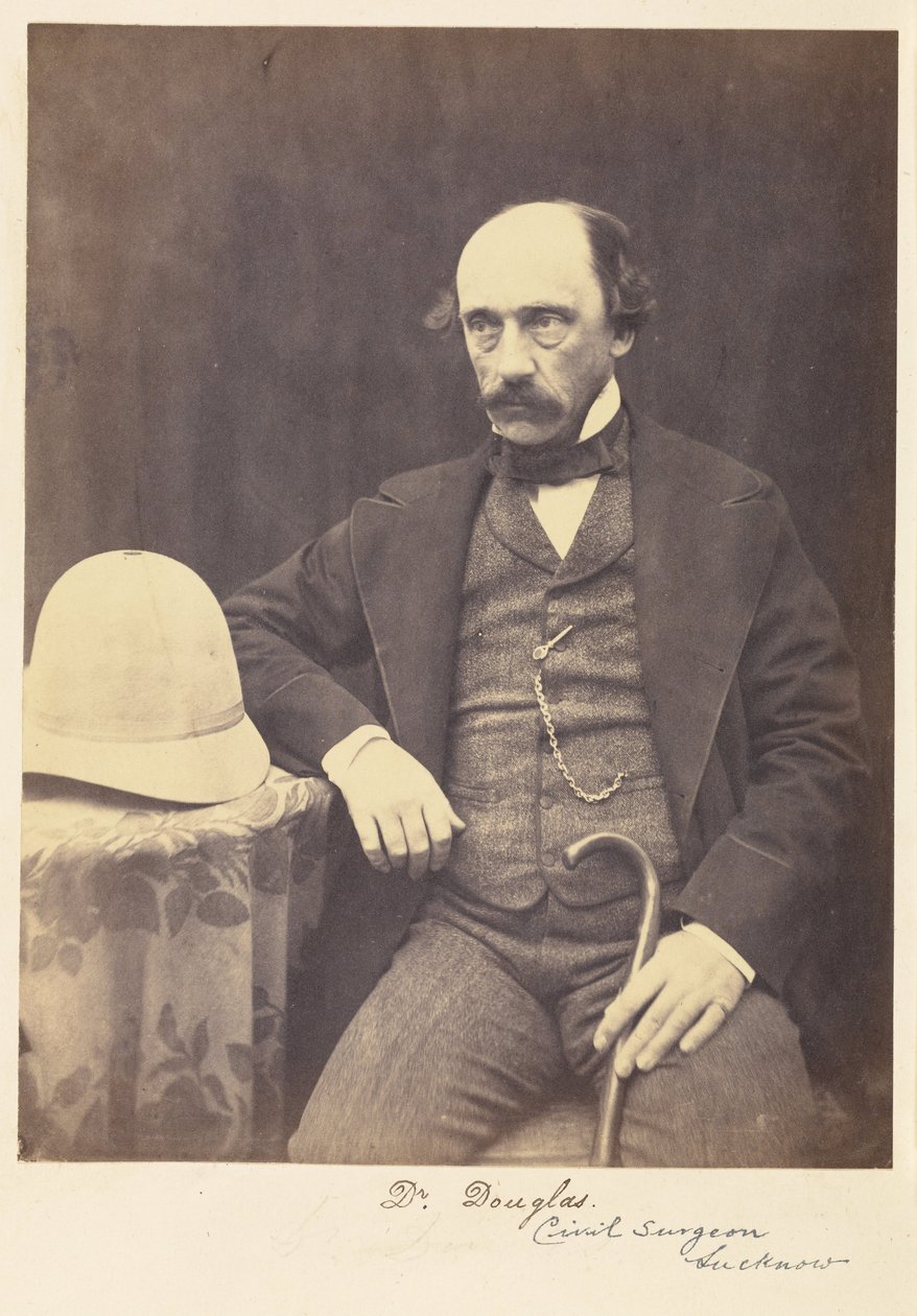 [Dr Douglas, chirurg cywilny, Lucknow]. autorstwa Felice Beato