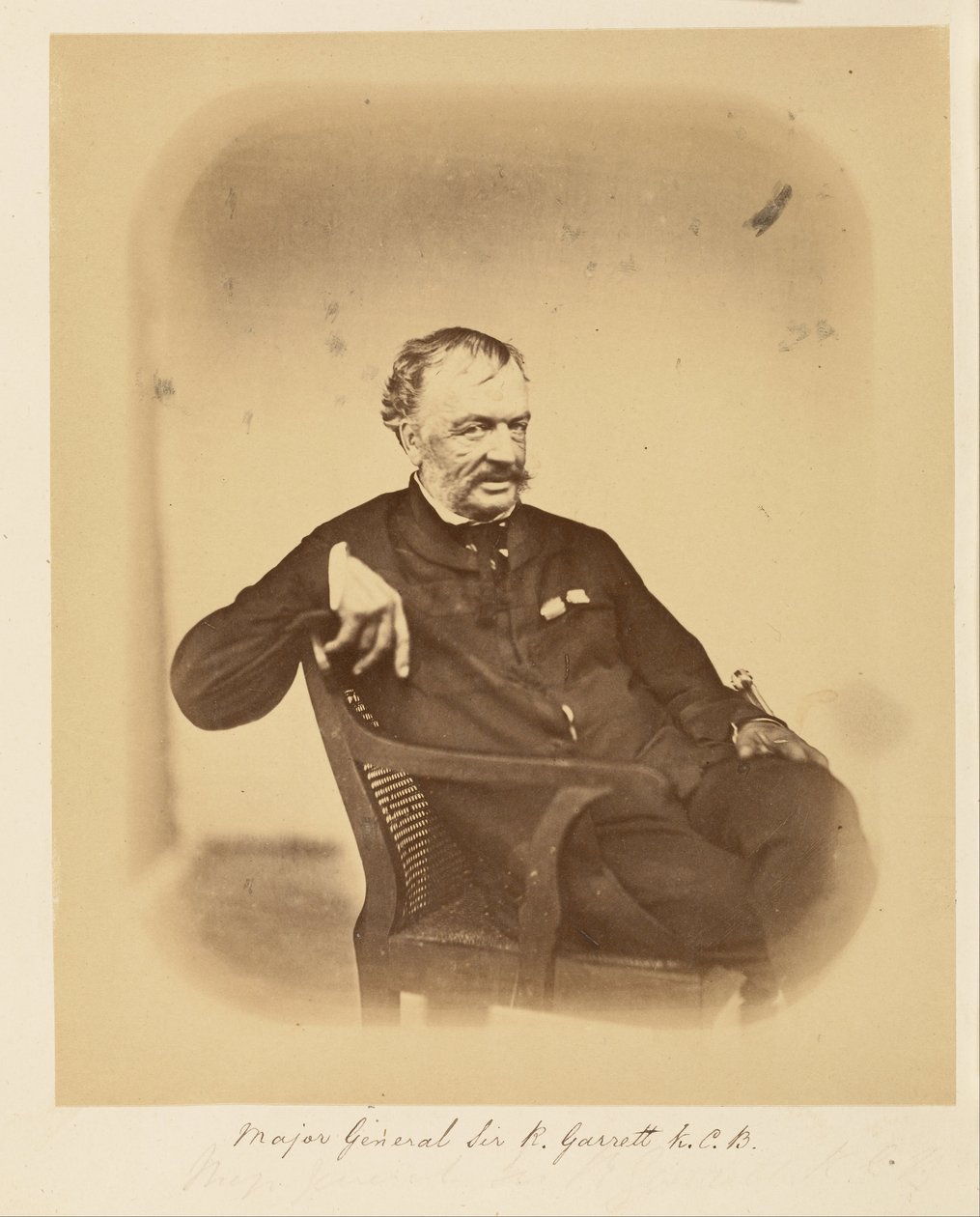 Generał dywizji Sir R. Garrett, K.C.B. autorstwa Felice Beato