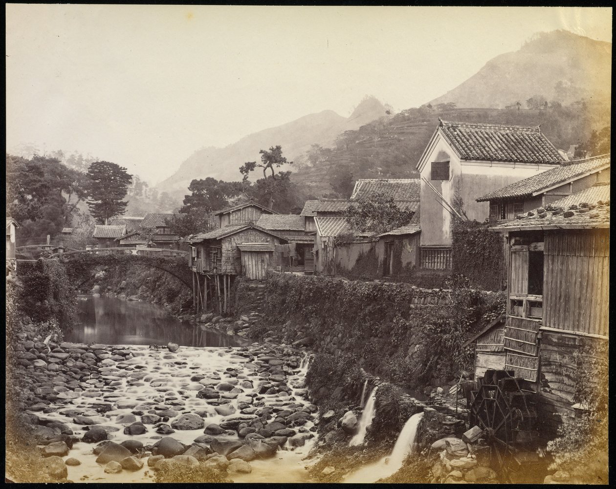 Nagasaki z rdzennych miast Creek autorstwa Felice Beato