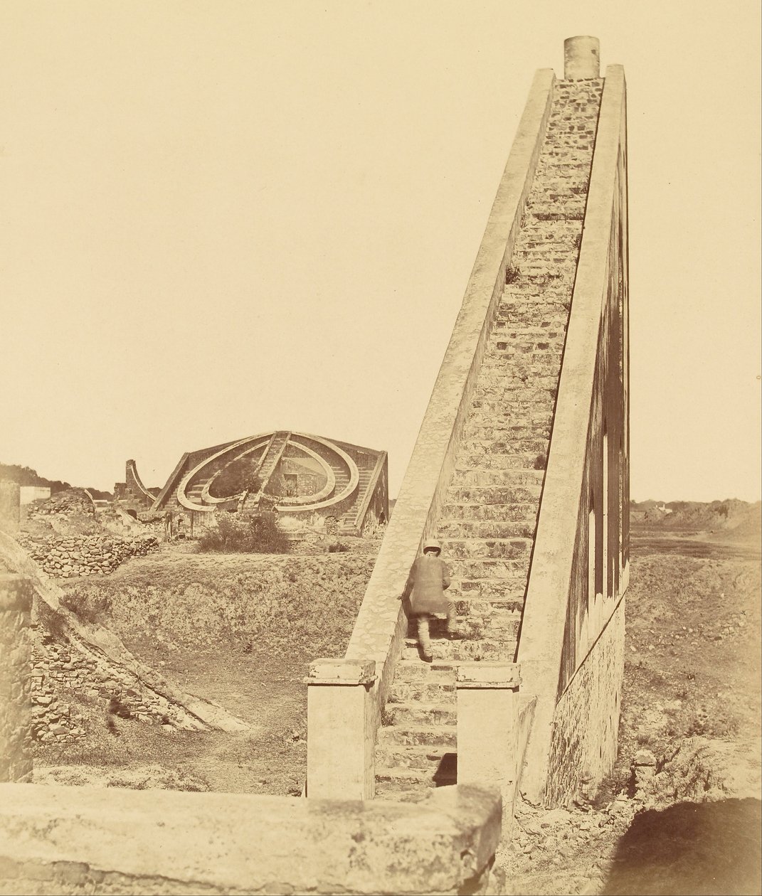 Stare Obserwatorium w pobliżu Delhi autorstwa Felice Beato