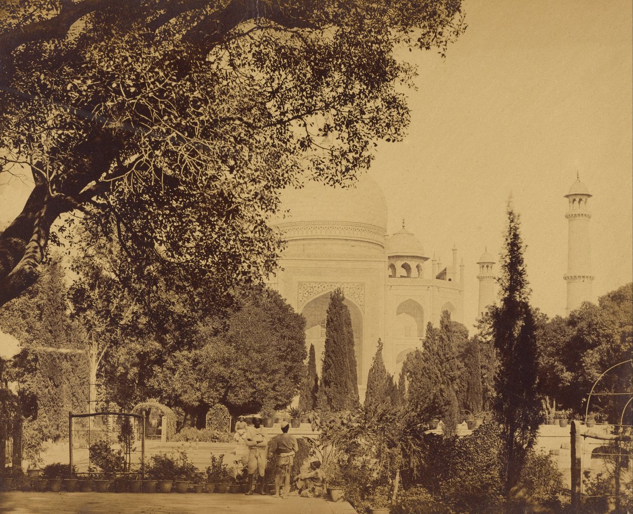 Taj Mahal autorstwa Felice Beato