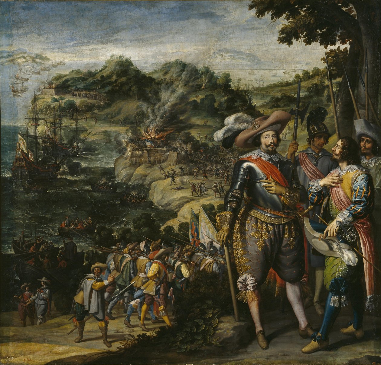 Rekonkwista St. Kitts, 1629 autorstwa Felix Castello