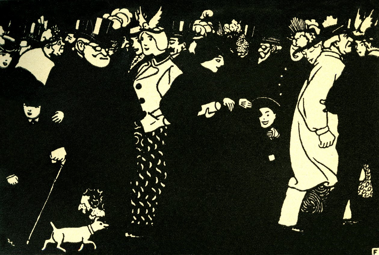 سړک - د فیلکس والټوټنپولي لخوا د لرګیو کټ autorstwa Felix Edouard Vallotton