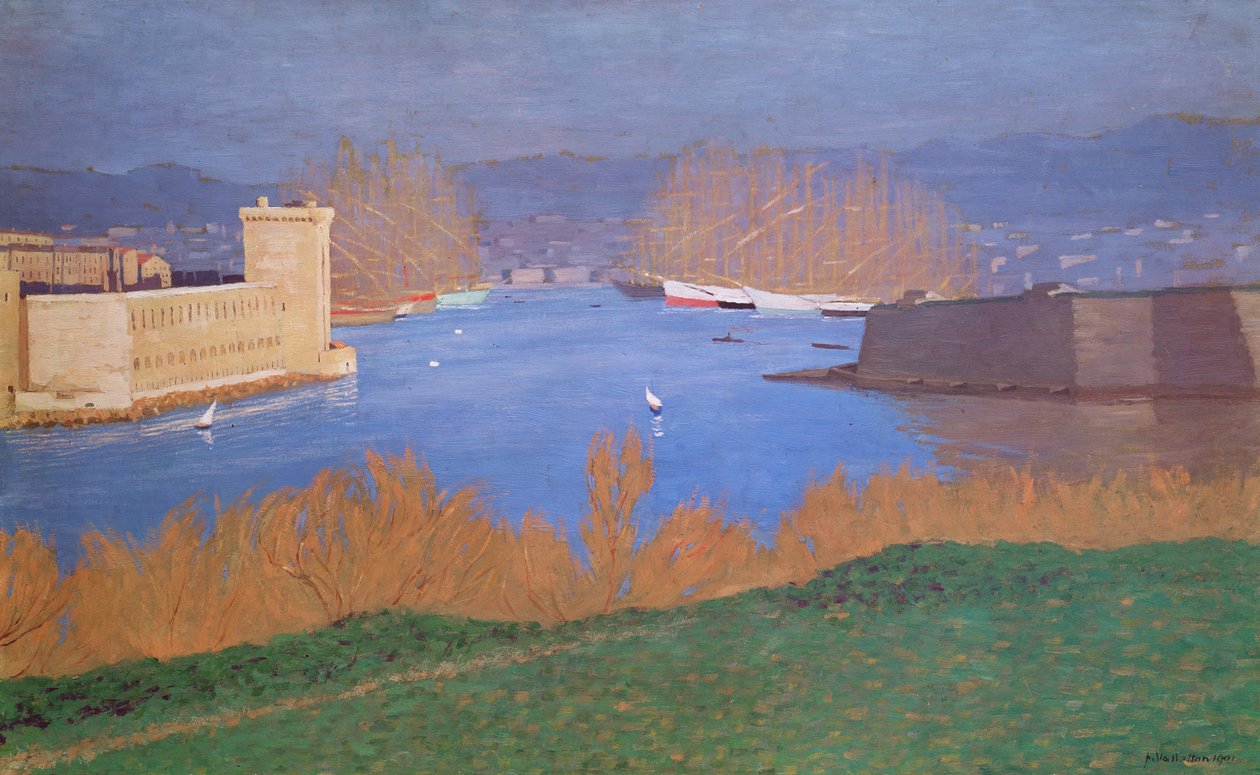 Port w Marsylii, 1901 autorstwa Felix Edouard Vallotton