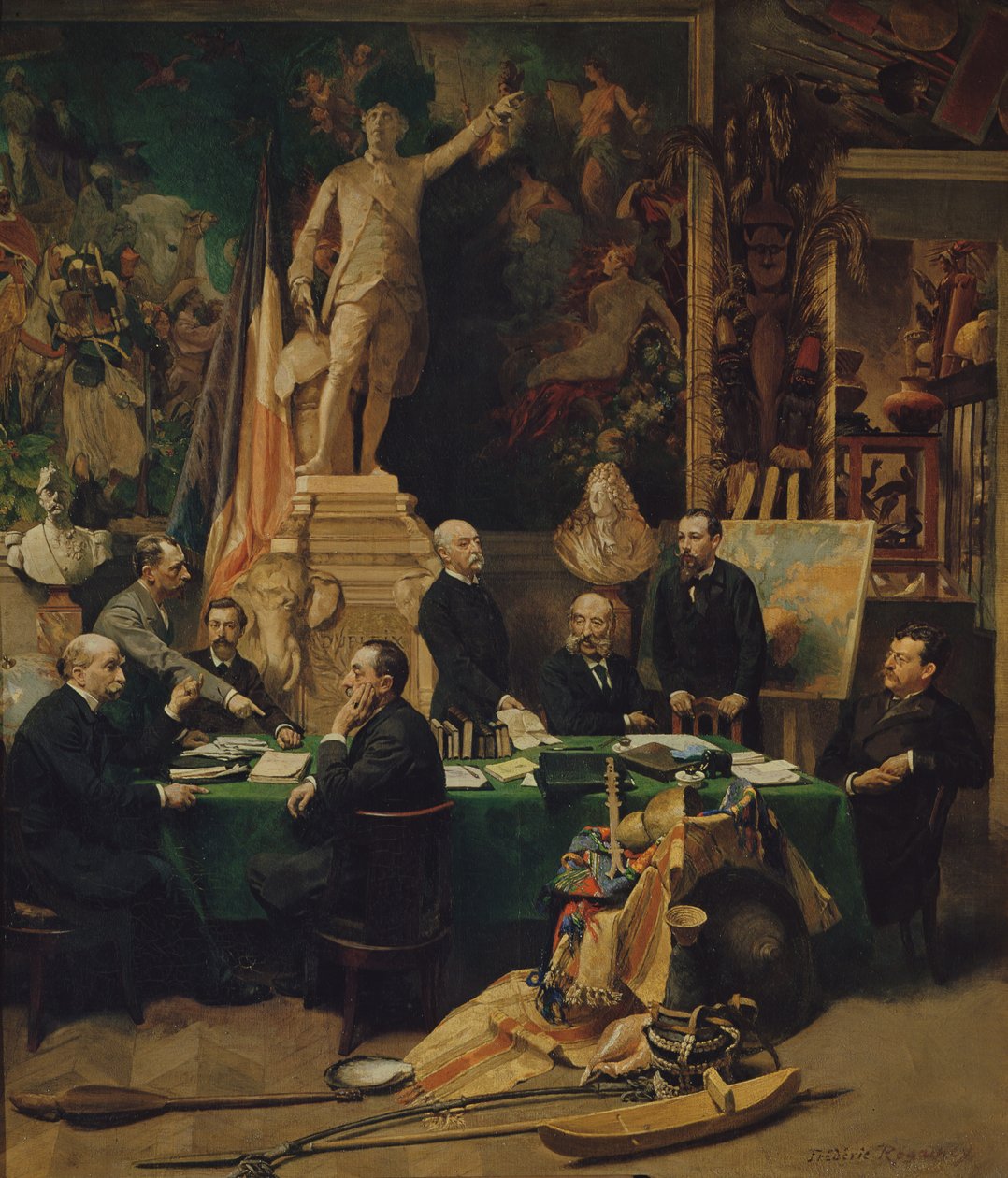 Delegaci kolonialni i Jules Ferry (1832-93) 1892 autorstwa Felix Regamey