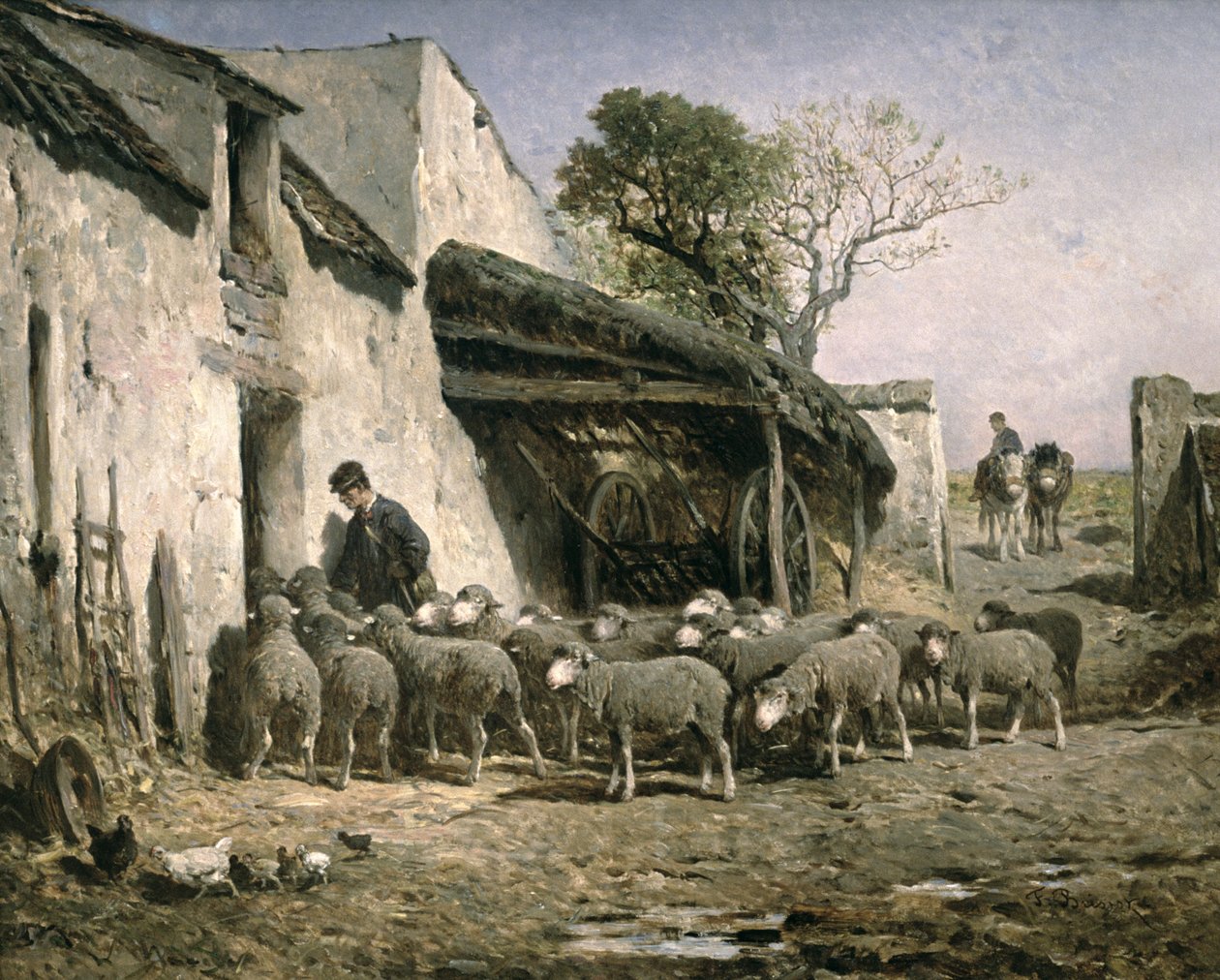 Powrót trzody do owczarni autorstwa Felix Saturnin Brissot de Warville