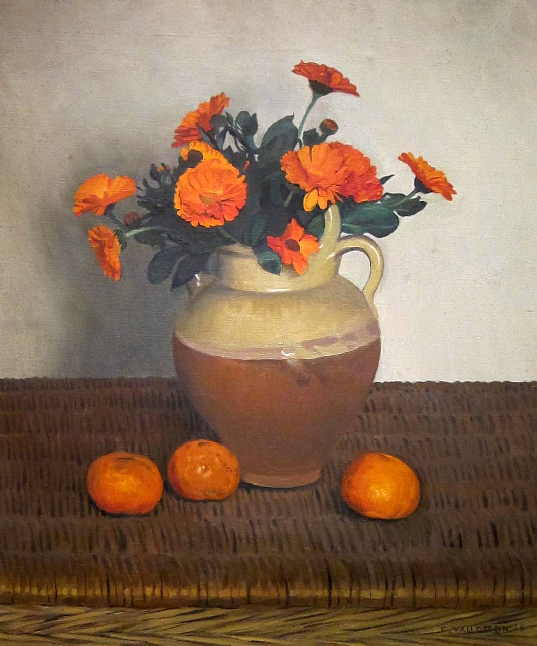 Nagietki i mandarynki autorstwa Felix Edouard Vallotton