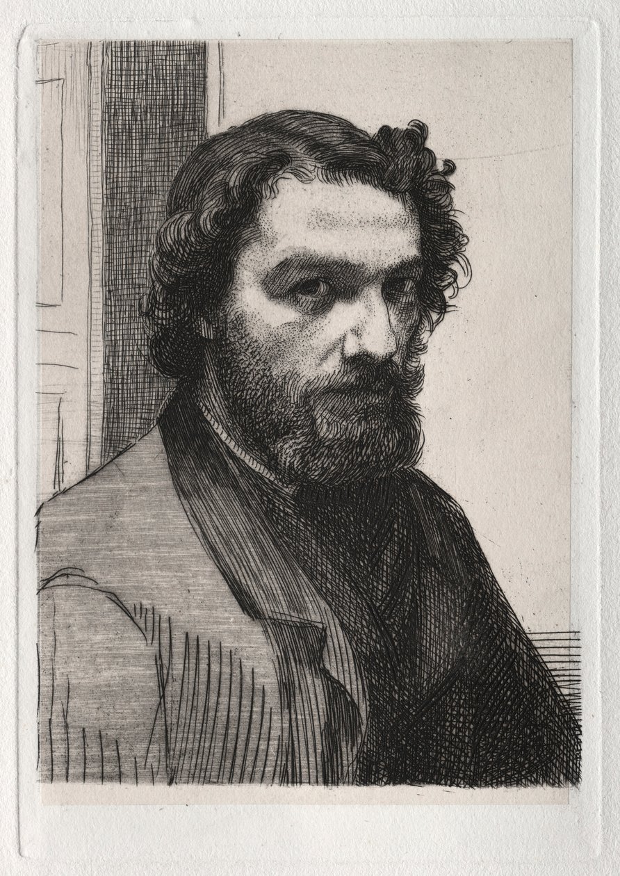 Alphonse Legros, 1861 wydrukowany 1875. autorstwa Felix Bracquemond