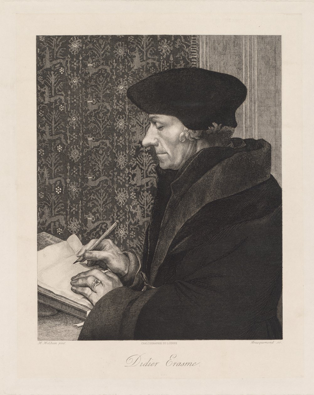 Erasmus Didier Erazm, 1863. autorstwa Felix Bracquemond