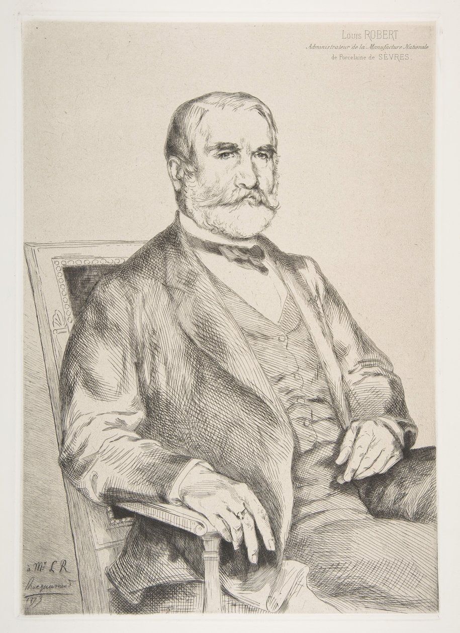 Portret Louisa Roberta, 1873. autorstwa Felix Bracquemond