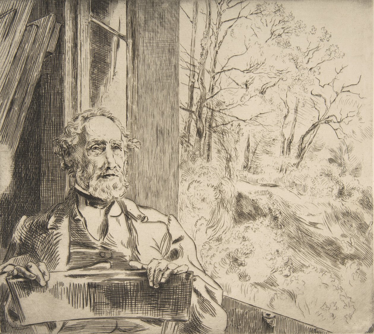 Portret Meyera-Heinego, 1872. autorstwa Felix Bracquemond
