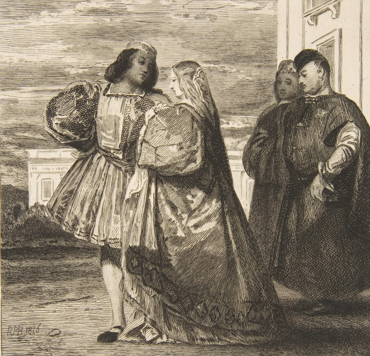 Promenada Wenecka Promenada Wenecka, 1863. autorstwa Felix Bracquemond
