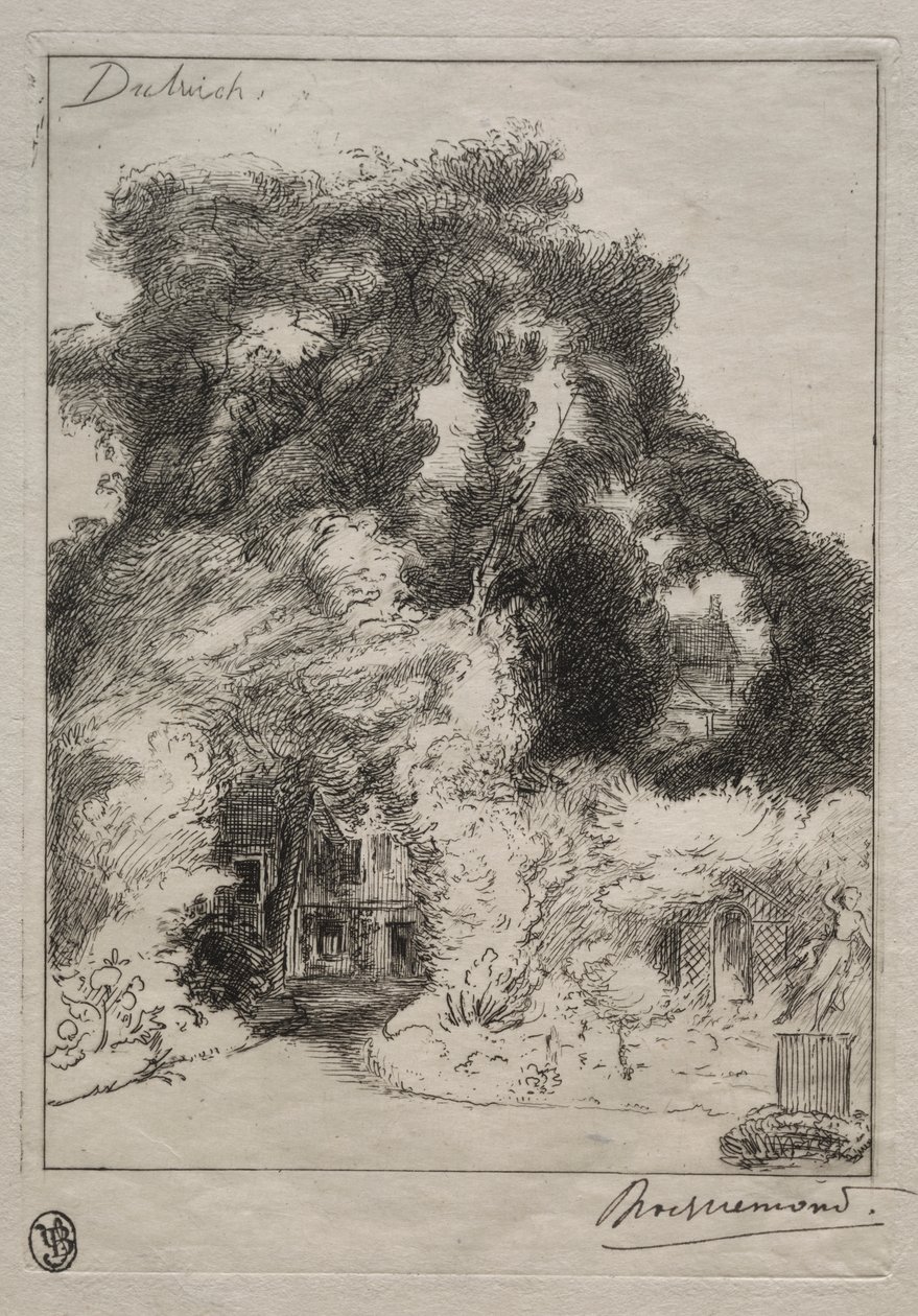 Ogród Karczmy w Dulwich autorstwa Felix Bracquemond