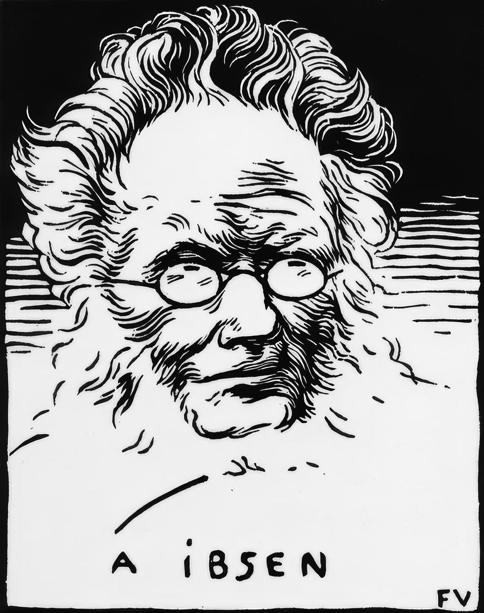 Ibsen (dla Ibsena) autorstwa Felix Edouard Vallotton