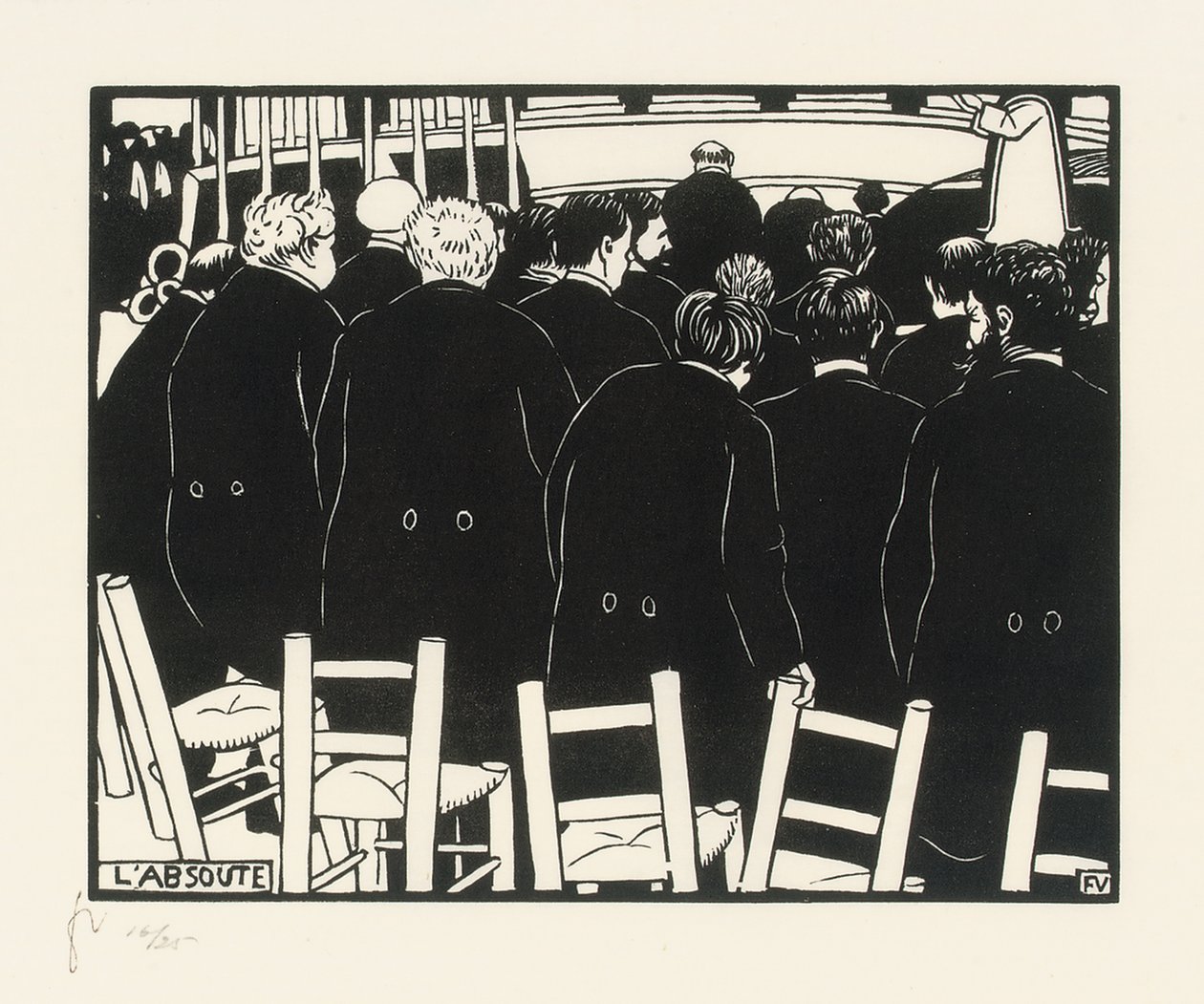 Rozgrzeszenie autorstwa Felix Edouard Vallotton