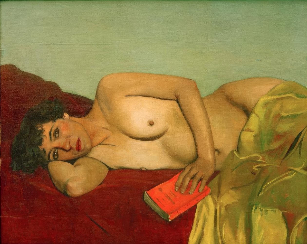 Ustanowione czytanie autorstwa Felix Edouard Vallotton