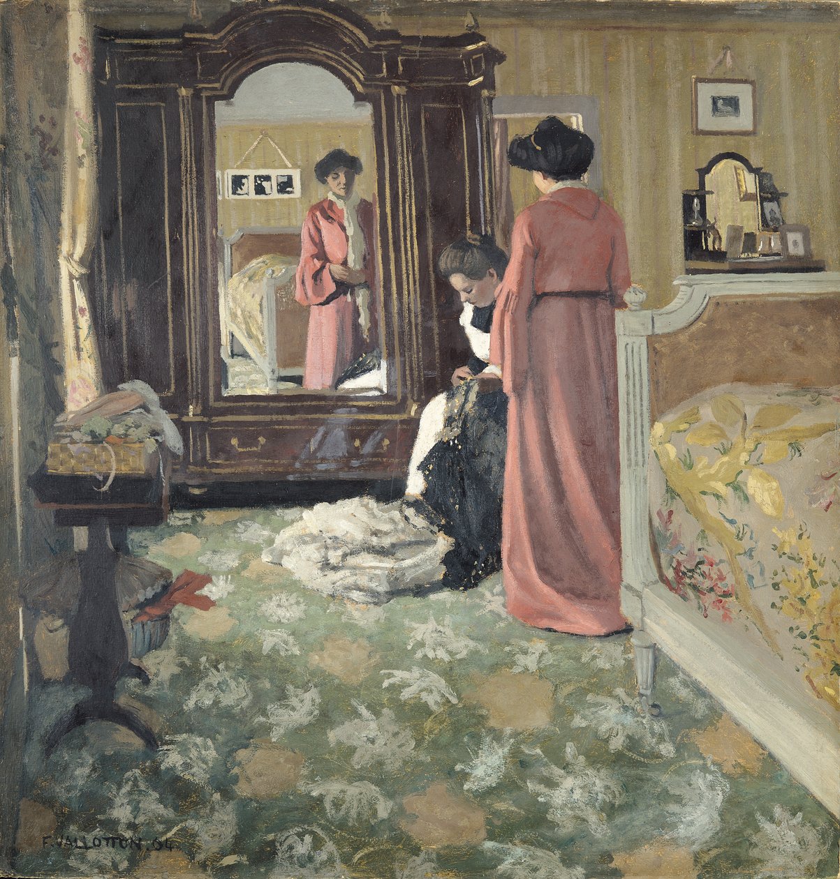 Wnętrze autorstwa Felix Edouard Vallotton