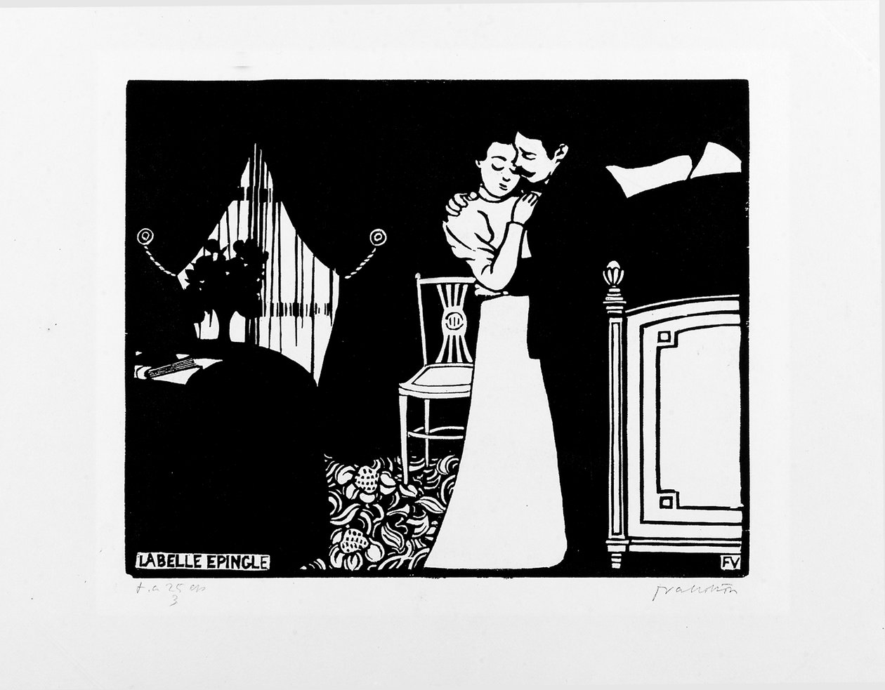 Piękna spinka do włosów, 1897-98 autorstwa Felix Edouard Vallotton