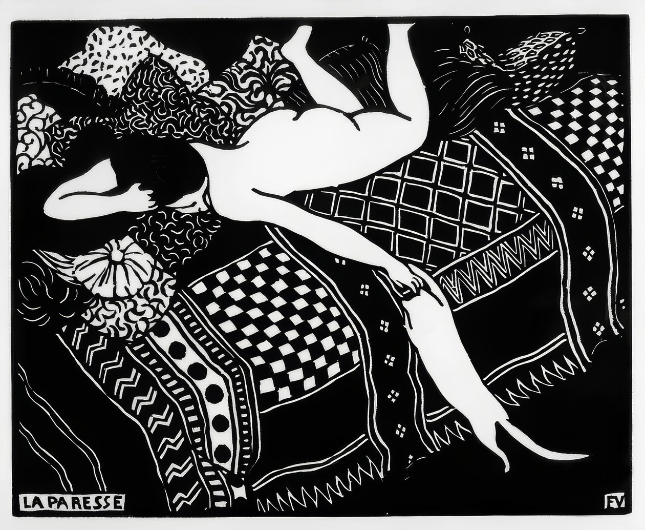 Lenistwo autorstwa Felix Edouard Vallotton