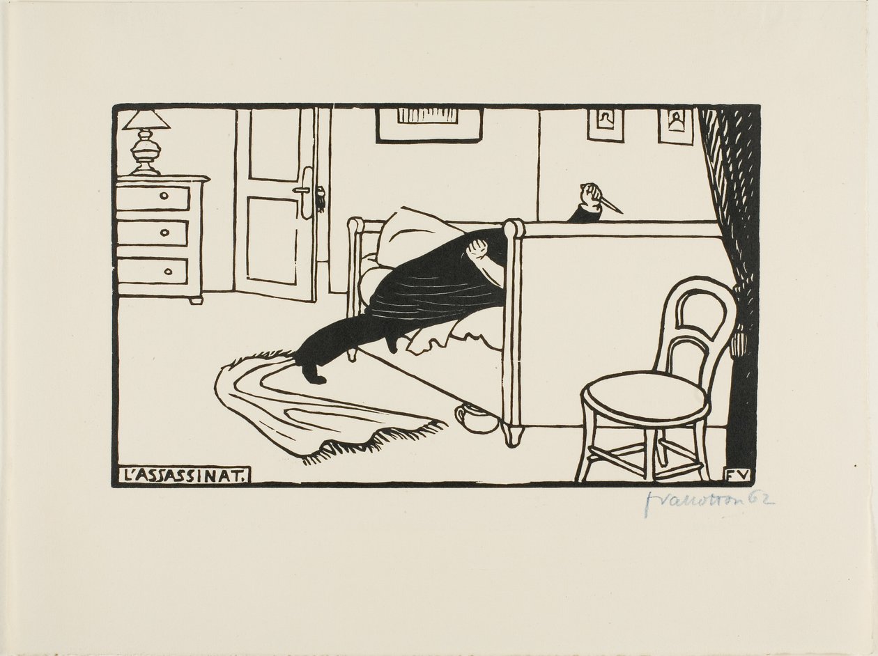 Morderca autorstwa Felix Edouard Vallotton