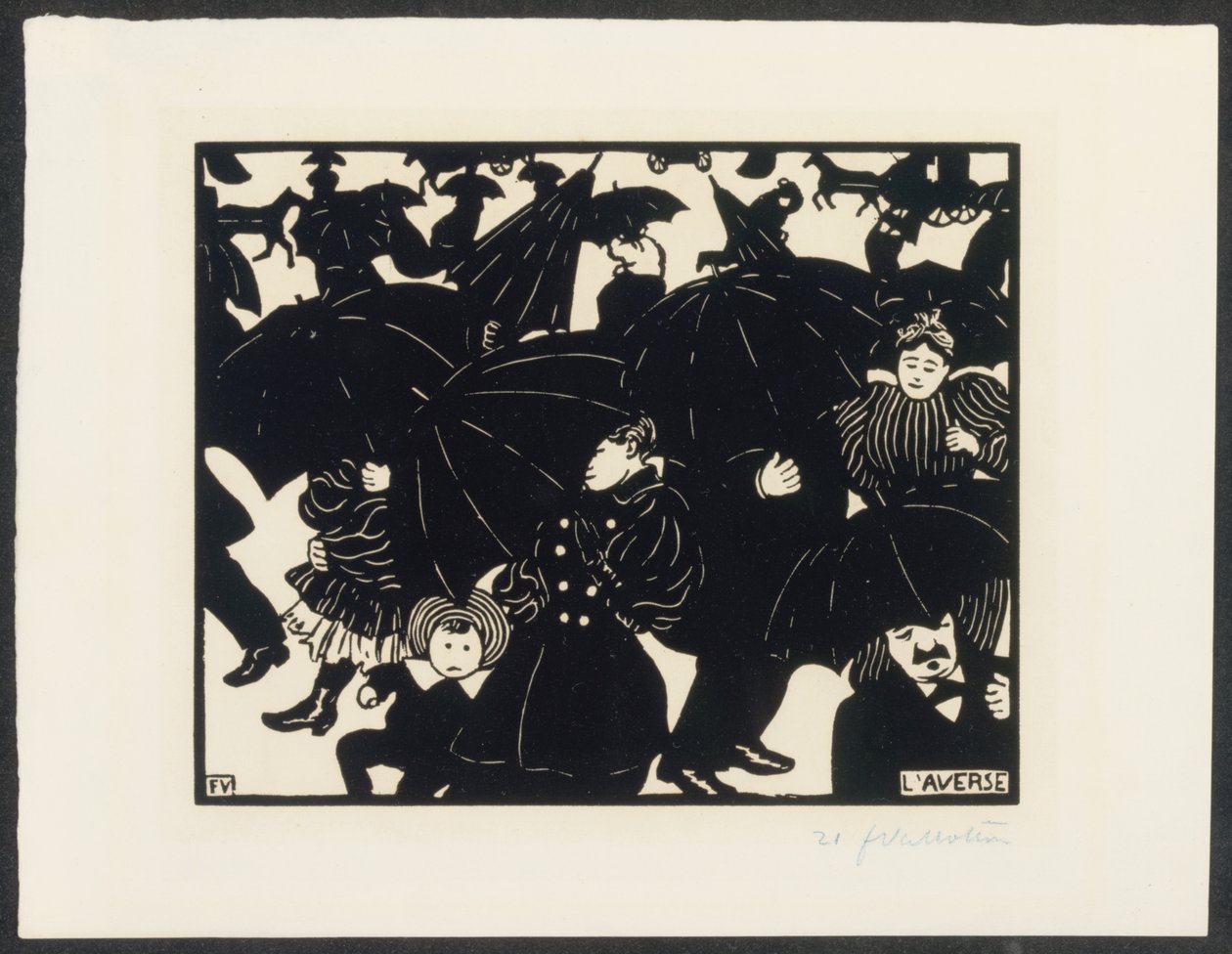 Deszcz autorstwa Felix Edouard Vallotton