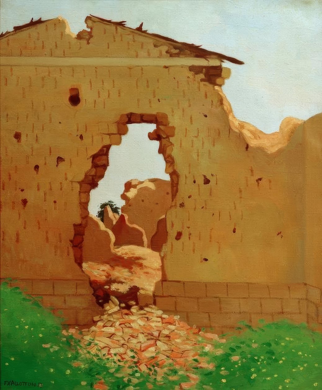 Ruiny w Souain autorstwa Felix Edouard Vallotton