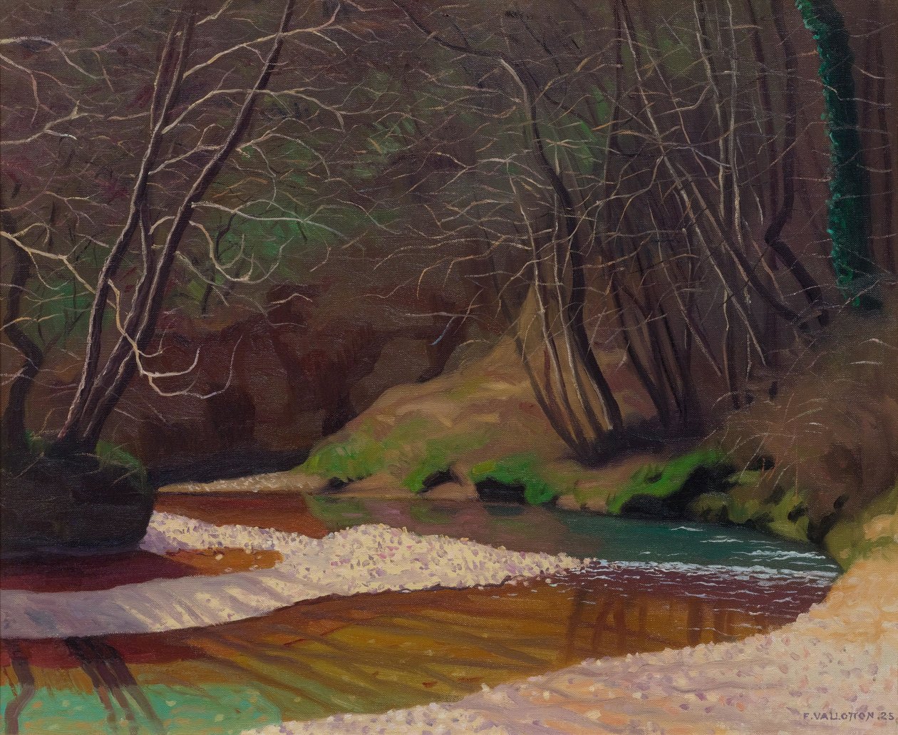 Zardzewiały potok i białe kamyki, 1921. autorstwa Felix Edouard Vallotton