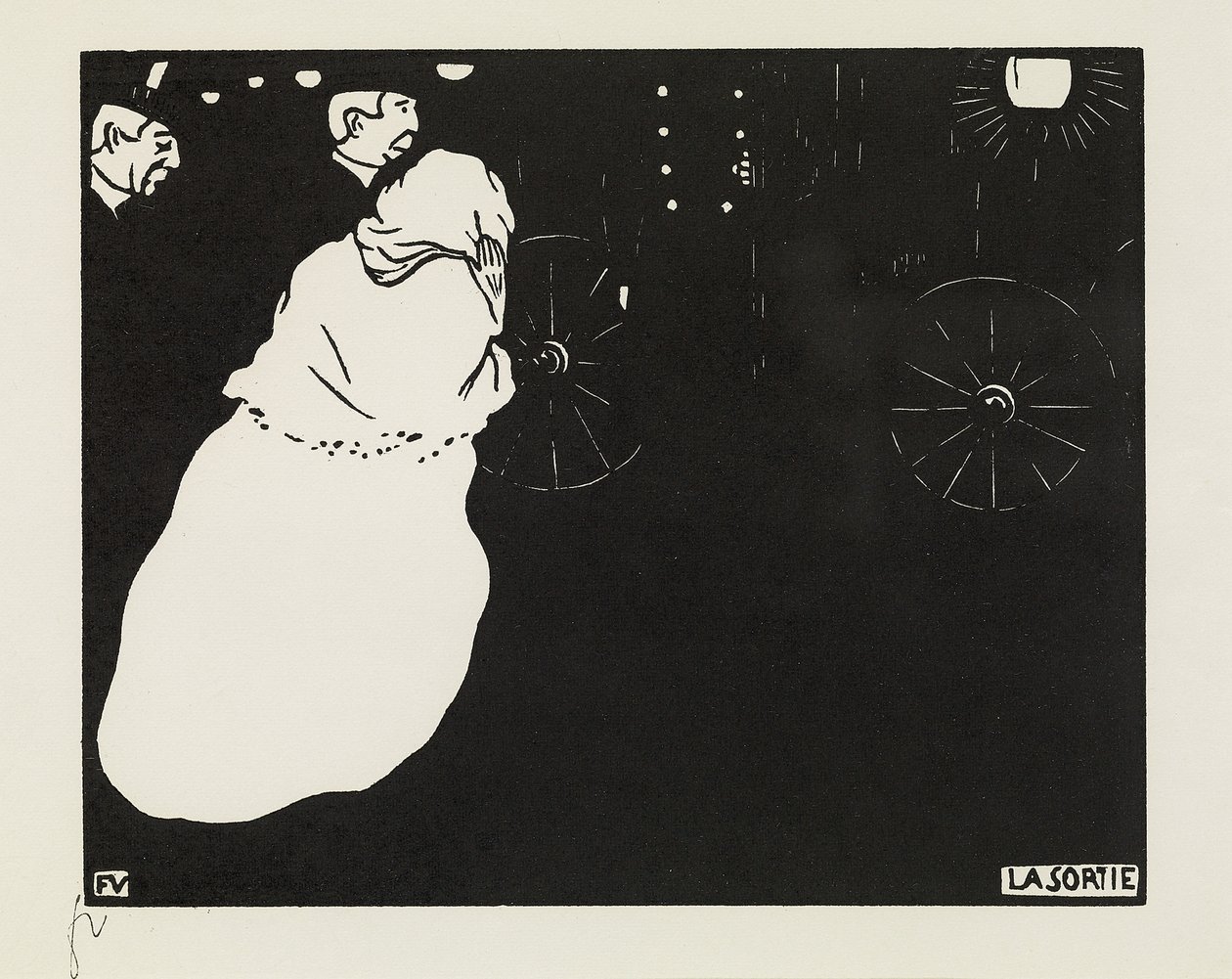 Wyjazd, 1895 autorstwa Felix Edouard Vallotton